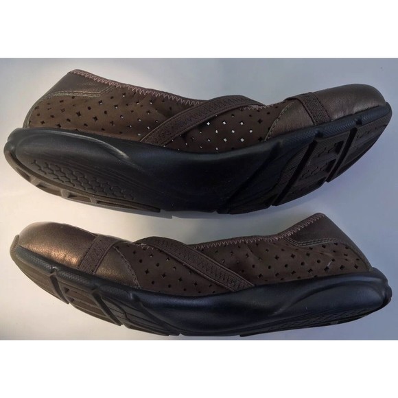 Privo Brown And Metallic Slip On Ballet Flats Size 8 M - Picture 5 of 8